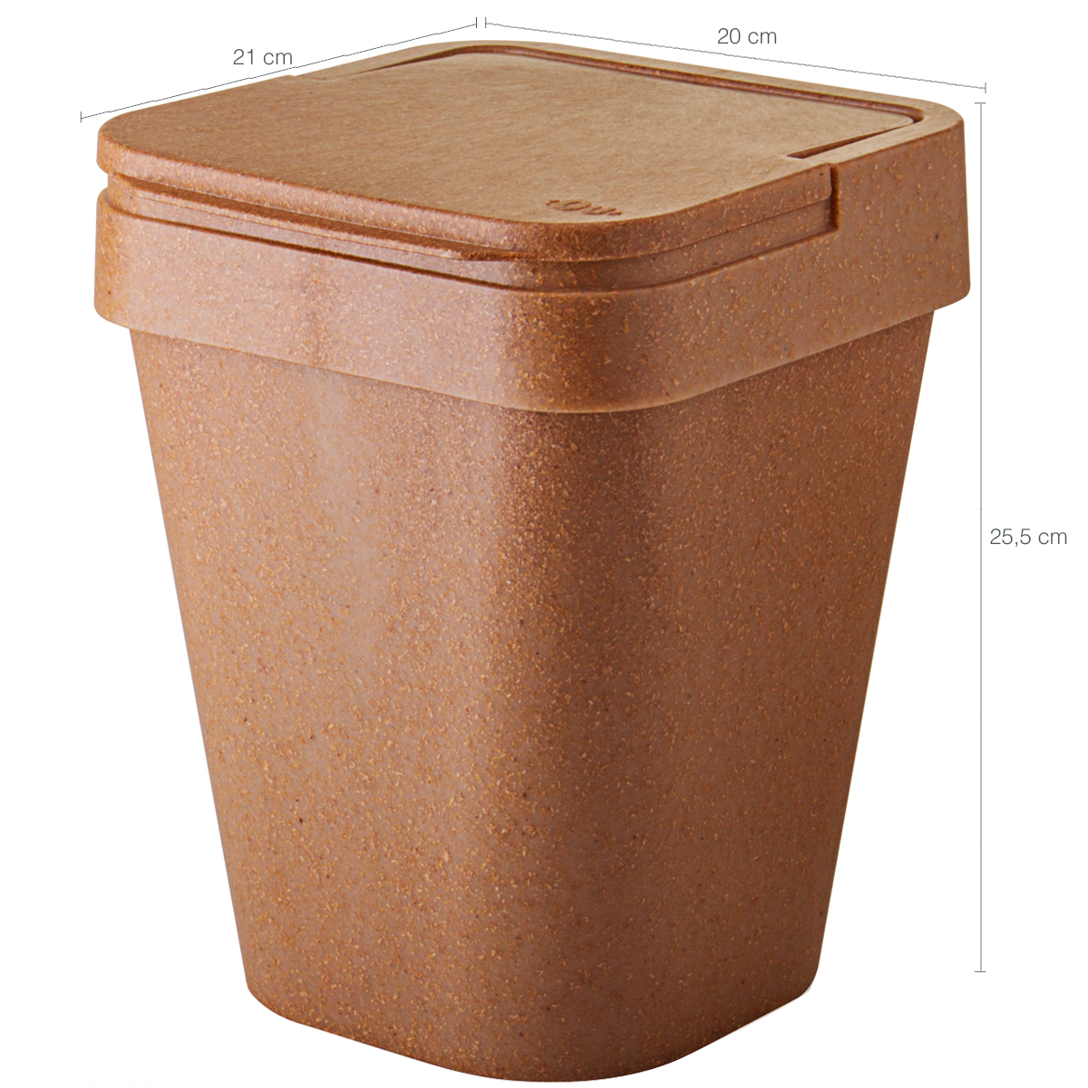 Conjunto Banheiro Lixeira Plástica Eco 5l E Escova Sanitária Cerejeira
