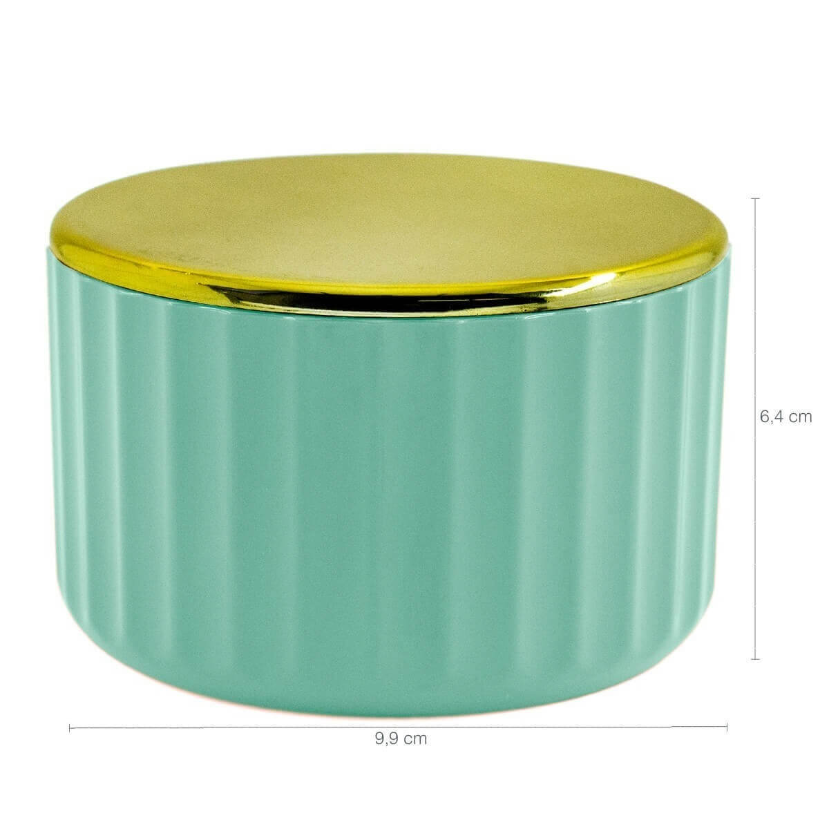 Conjunto Banheiro Lixeira Porta Escova Sabonete Líquido Porta Algodão Verde Menta Fechado