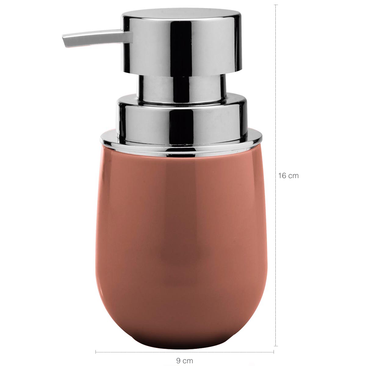 Conjunto Banheiro Saboneteiras Porta Escova Pote Para Algodão Terracota