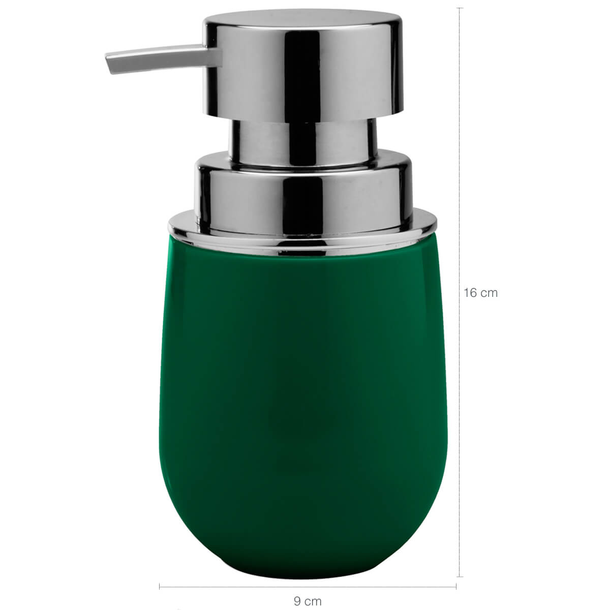 Conjunto Banheiro Saboneteiras Porta Escova Pote Para Algodão Verde Botânico