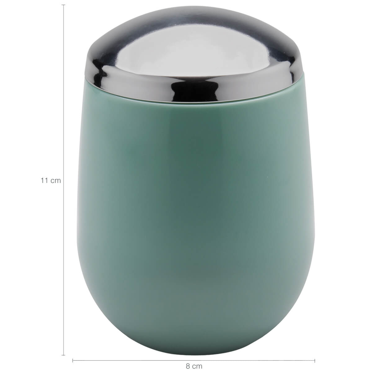 Conjunto Banheiro Saboneteiras Porta Escova Pote Para Algodão Verde Menta