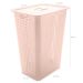 Conjunto Cesto Organizador Para Roupas Com Tampa E Caixa Organizadora Rosa Nude