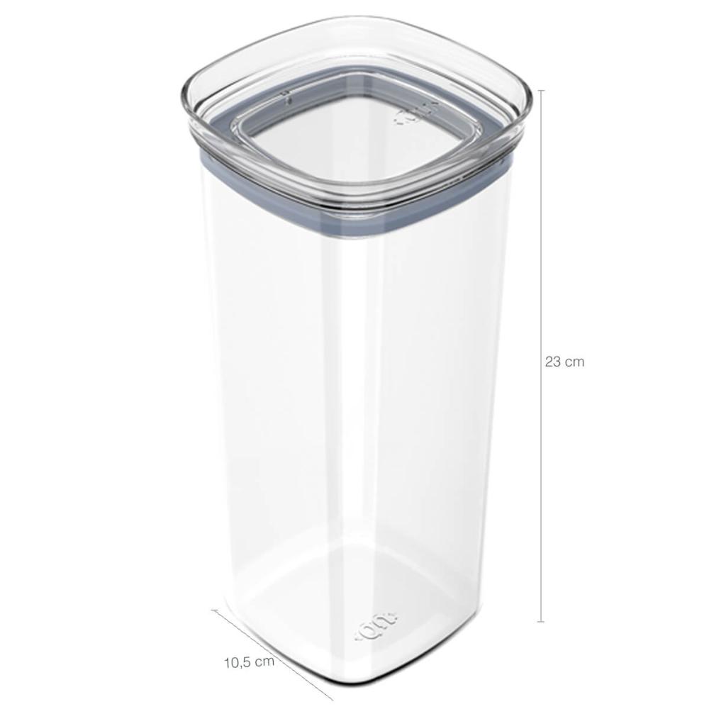 Conjunto De 6 Potes Com Vedação Herméticos Em Silicone 1,5l
