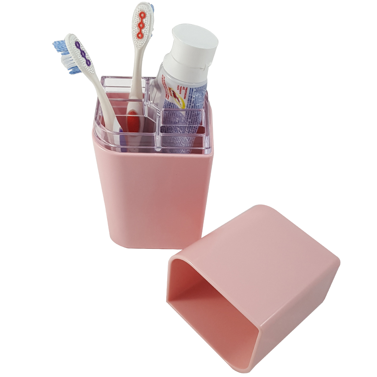 Conjunto De Banheiro Acessórios OU Organizadores Pia 4 Peças Rosa