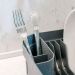 Conjunto Escorredor de Louças Pratos Talheres e Dispenser Detergente 650ml Chumbo