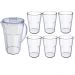 Conjunto Jarra De Suco 1,8 Litros e 6 Copos 400ml Para Servi