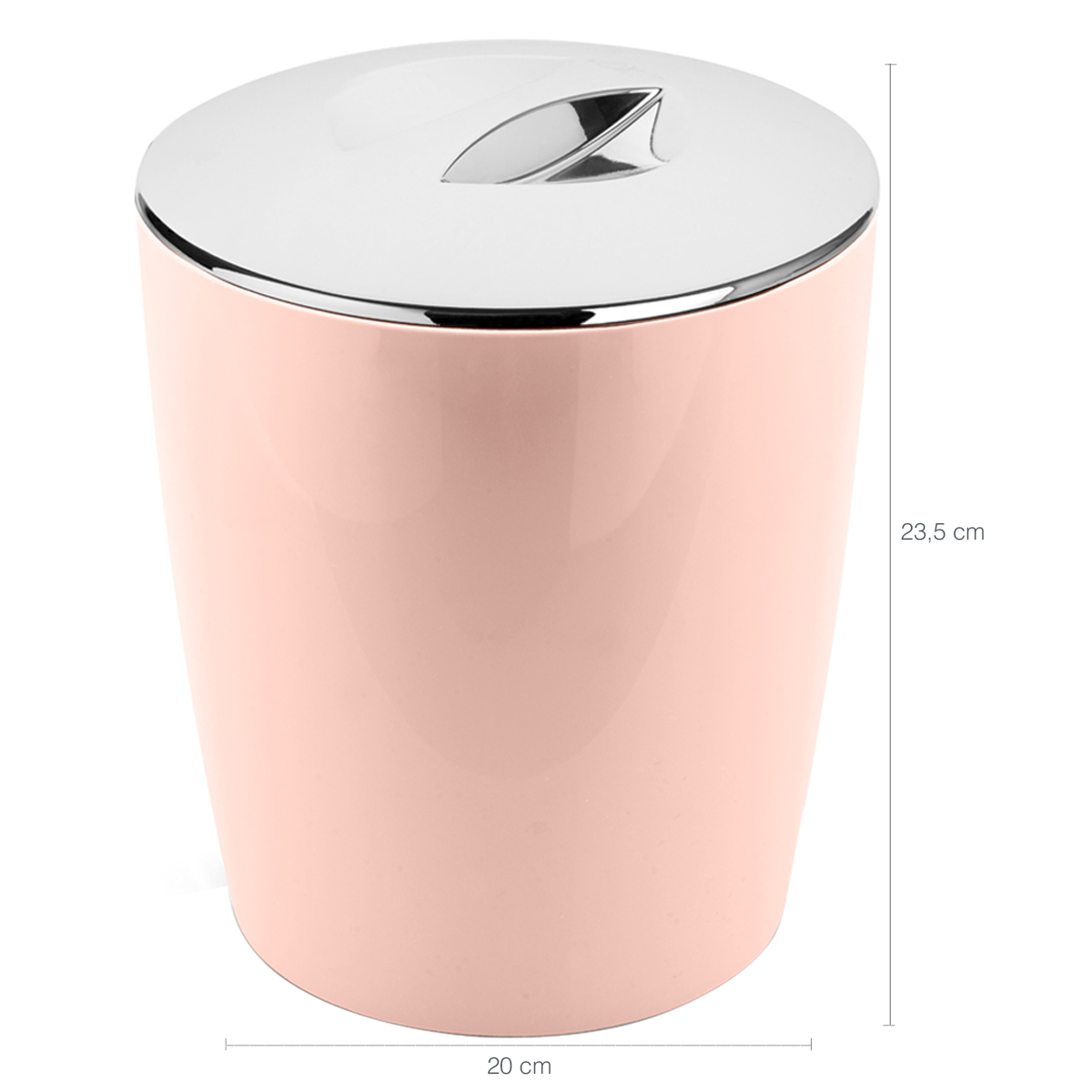 Conjunto Lixeira Para Banheiro 5 Litros Escova Sanitária Suporte Ou Rosa Nude