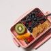 Conjunto Marmita Hermética E Sanduicheira Pote Para Lanches Frutas Rosa Quartzo