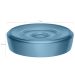 Conjunto Pia Banheiro Belly Soft Porta Escova Saboneteira Algodão Azul Glacial