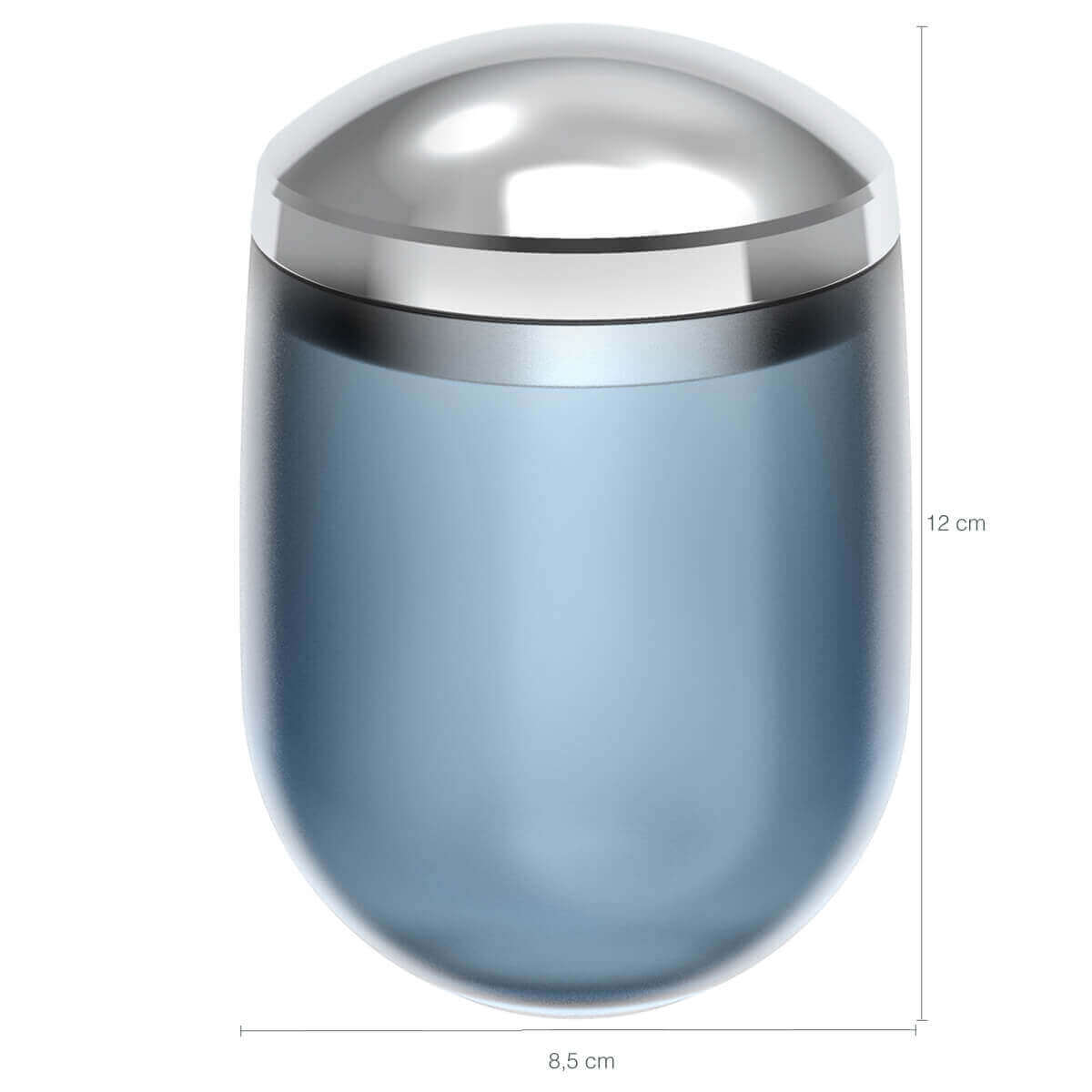 Conjunto Pia Banheiro Belly Soft Porta Escova Saboneteira Algodão Azul Glacial