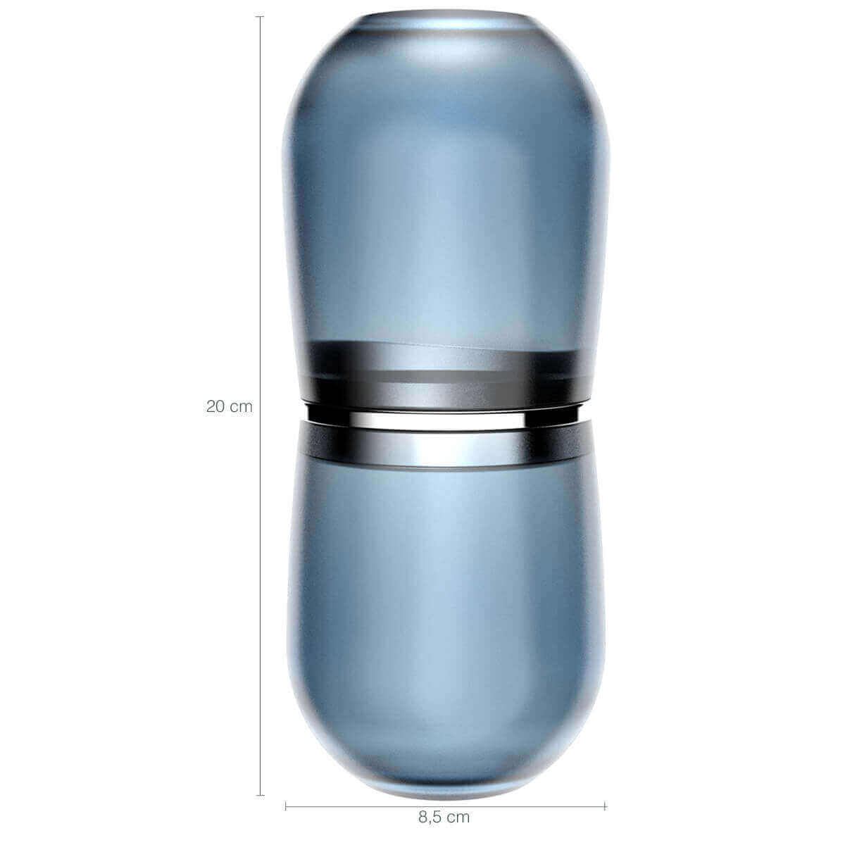 Conjunto Pia Banheiro Belly Soft Porta Escova Saboneteira Algodão Azul Glacial