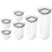 Conjunto Potes Herméticos Para Alimentos 450ml 1000ml 1500ml