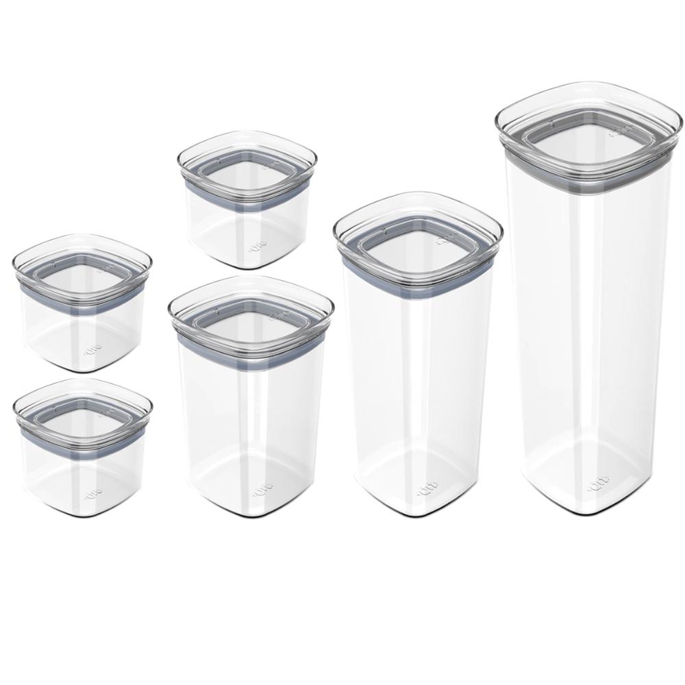 Conjunto Potes Herméticos Para Alimentos 450ml 1000ml 1500ml