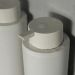 Conjunto Saboneteira e Dispenser de Sabonete Liquido Shampoo 500ml Piso Parede Bege Eleve Ou