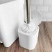 Conjunto de Banheiro Lixeira de Pedal Com Aro Interno 6L e E
