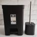 Conjunto para Banheiro Lixeira de Pedal 12L Trium e Escova S