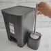 Conjunto para Banheiro Lixeira de Pedal 12L Trium e Escova S
