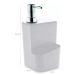 Conjunto para Pia Cozinha Lixeira 4,7 Porta Detergente Escorredor Branco