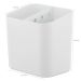 Conjunto para Pia Cozinha Lixeira 4,7 Porta Detergente Escorredor Branco