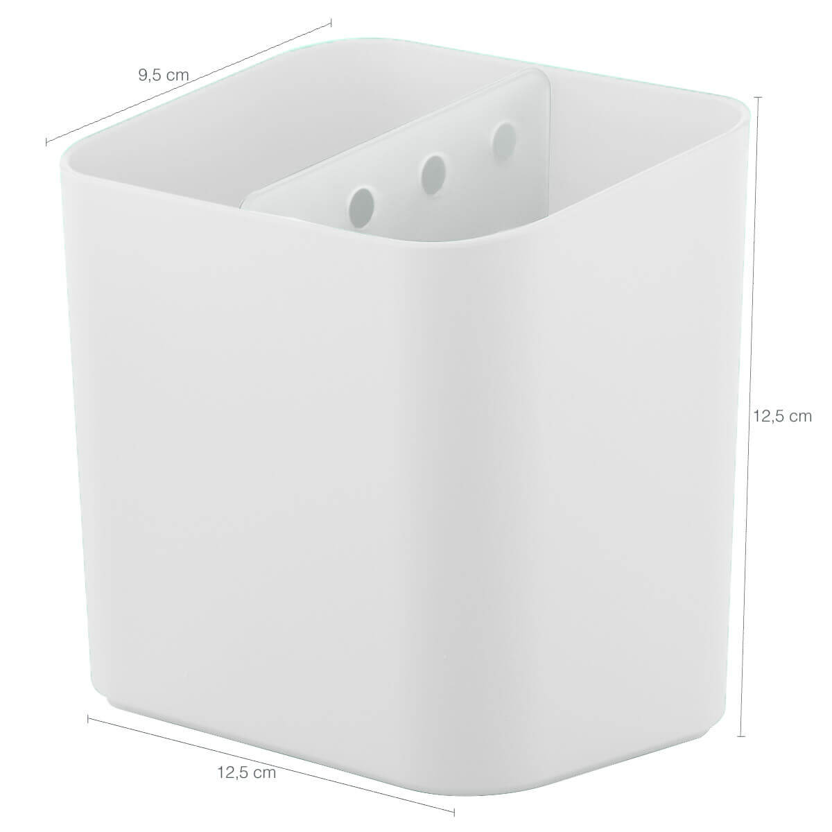 Conjunto para Pia Cozinha Lixeira 4,7 Porta Detergente Escorredor Branco