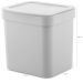 Conjunto para Pia Cozinha Lixeira 4,7 Porta Detergente Escorredor Branco