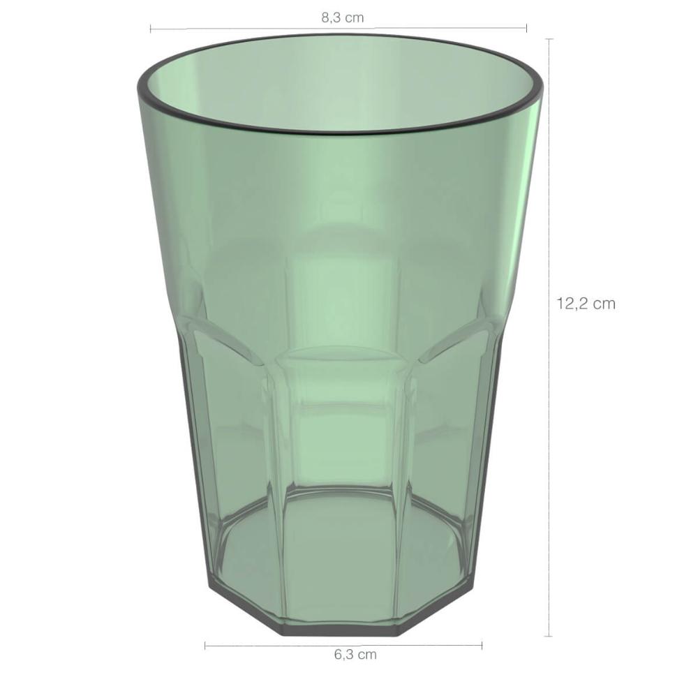 Copo De Suco 400ml Caneca Para Servir Copo De Água Verde Menta