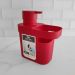 Dispenser De Detergente 650ml Organizador De Pia Porta Detergente E Esponja Vermelho OU