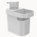 Dispenser Detergente  Organizador Pia Trium 650 ml  Branco Ou DT550 