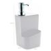 Dispenser Para Detergente Esponja 650ml Sabão Líquido Branco