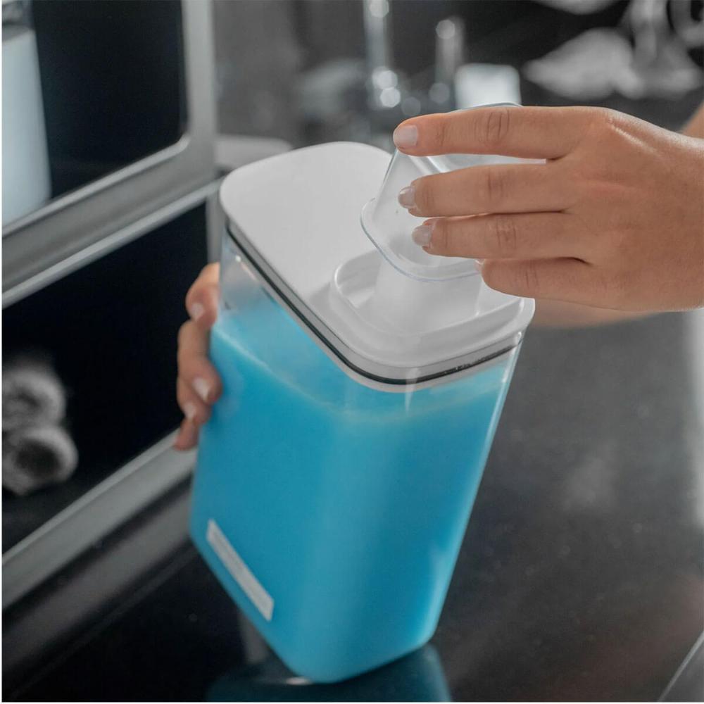 Dispenser para Sabão Líquido Amaciante 2,3L Flow Bege com Ta