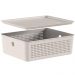 Kit 2 Caixas Organizadoras com Tampa Ou 27x22x9cm Cesto Orga