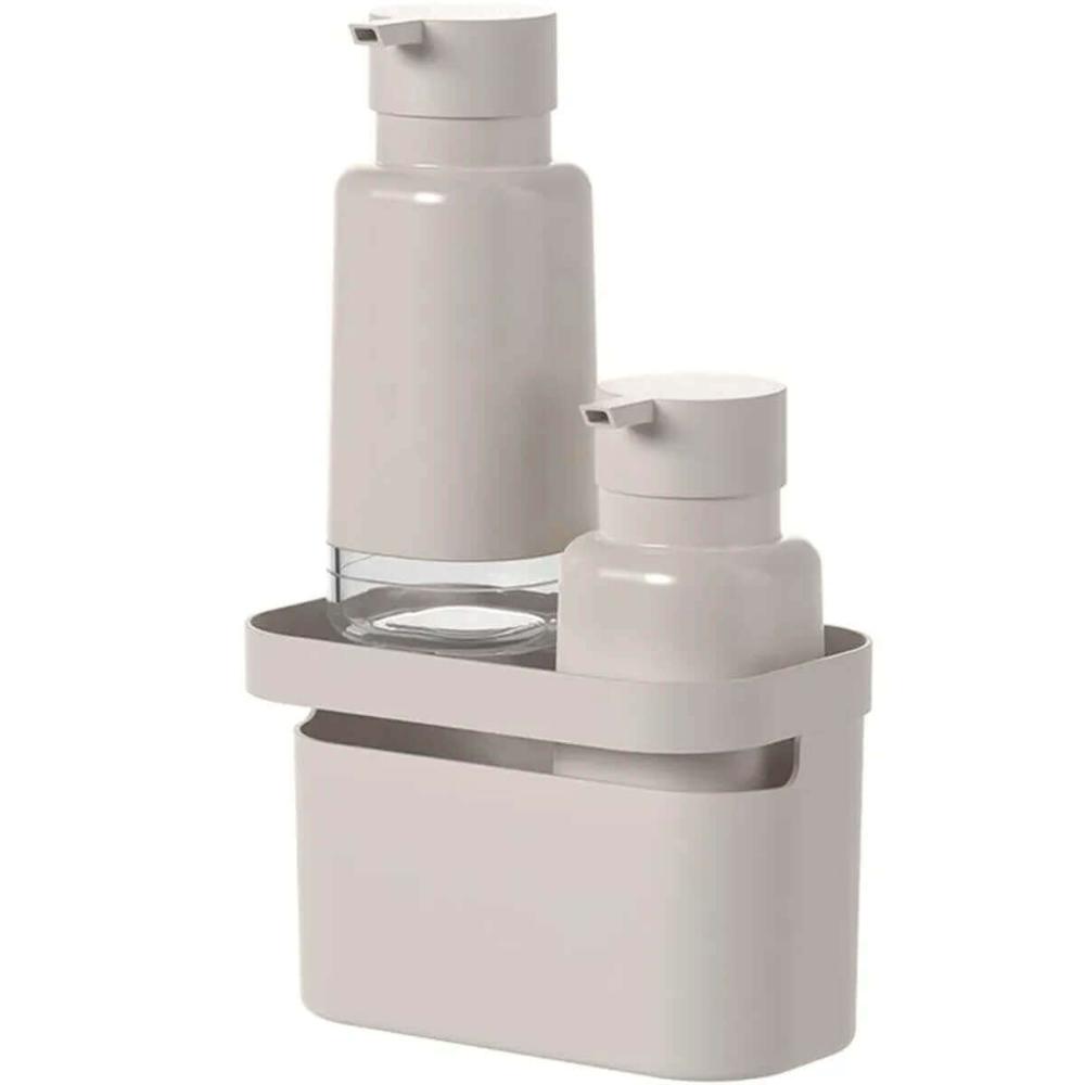 Kit 2 Dispensers 500ml Sabonete Líquido Sabão Organizador pa