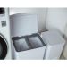 Kit 2 Lixeiras de Pedal com Aro Interno 12 Litros e 20 Litros Dupla Seletiva OU Trium Branco