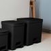 Kit 2 Lixeiras de Pedal com Aro Interno 12 Litros e 20 Litros Dupla Seletiva OU Trium Preto