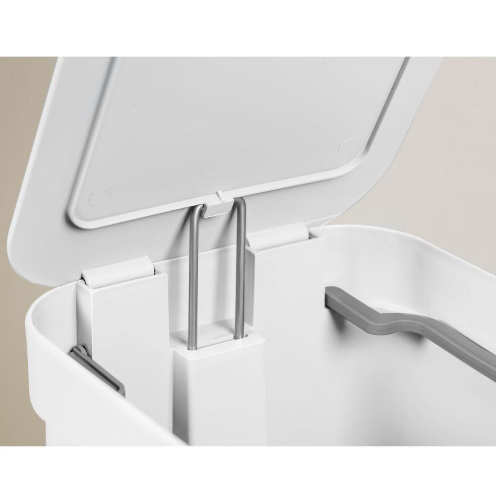 Kit 2 Lixeiras de Pedal com Aro Interno 6 Litros para Banhei