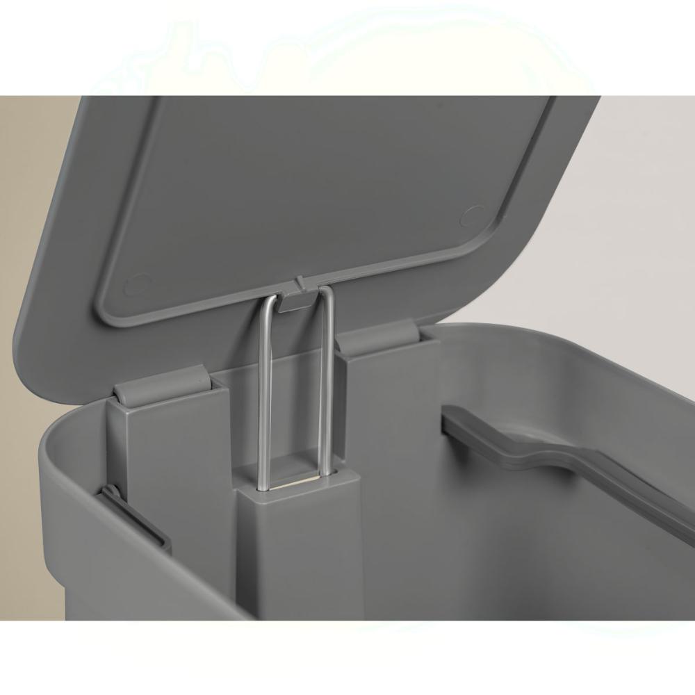 Kit 2 Lixeiras de Pedal com Aro Interno 6 Litros para Banhei