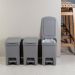 Kit 2 Lixeiras de Pedal com Aro Interno 6 Litros para Banhei
