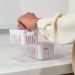 Kit 2 Organizadores Clear Fresh 2,2l com 2 Cestos para Geladeira Frutas Legumes Ou