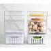 Kit 2 Organizadores De Geladeira 2,2L E Porta Frios Duplo Organizadores Clear Fresh OU