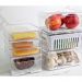 Kit 2 Organizadores De Geladeira 2,2L E Porta Frios Duplo Organizadores Clear Fresh OU