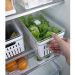 Kit 2 Organizadores De Geladeira Com Escorredor 5L Caixas Plásticas Para Legumes Clear Fresh OU
