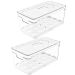 Kit 2 Organizadores De Ovos Clear Fresh Porta Ovos Empilhável Organizador De Geladeira 36 Ovos OU