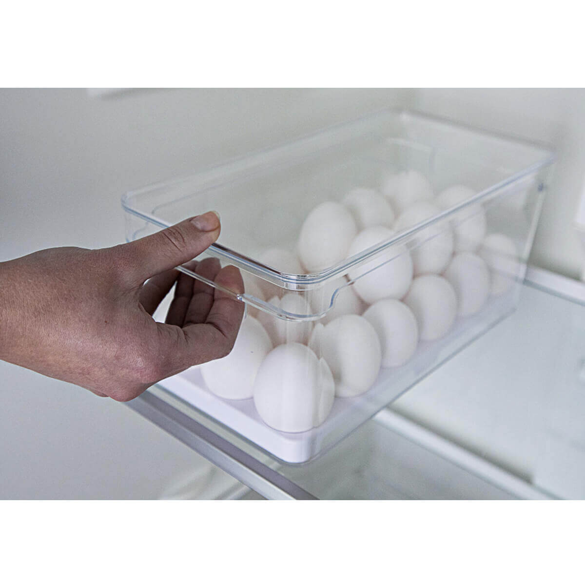 Kit 2 Organizadores De Ovos Clear Fresh Porta Ovos Empilhável Organizador De Geladeira 36 Ovos OU