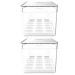 Kit 2 Organizadores De Ovos Clear Fresh Porta Ovos Empilhável Organizador De Geladeira 36 Ovos OU