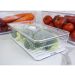Kit 2 Organizadores Geladeira 2,8L Cozinha Multiuso Com Respiradouro Frutas Legumes Clear Fresh OU