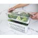 Kit 2 Organizadores Geladeira 2,8L Cozinha Multiuso Com Respiradouro Frutas Legumes Clear Fresh OU