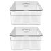 Kit 2 Organizadores Geladeira 2,8L Cozinha Multiuso Com Respiradouro Frutas Legumes Clear Fresh OU