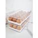 Kit 2 Organizadores Porta Ovos Com Tampa Caixas De Armazenamento Para Ovos 18 Un Cada Clear Fresh OU