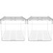 Kit 2 Organizadores de Geladeira 5L Porta Frutas Legumes Vegetais Com Respiradouro Clear Fresh OU