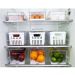 Kit 3 Caixas Organizadoras De Geladeira Transparentes Armazenadoras De Frutas Legumes Ovos Clear Fresh OU